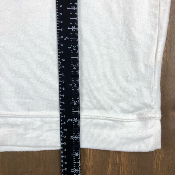 Cabin Fever Womens Sweater Cream Cozy Lounge Cabincore Stretch Medium - Picture 8 of 12